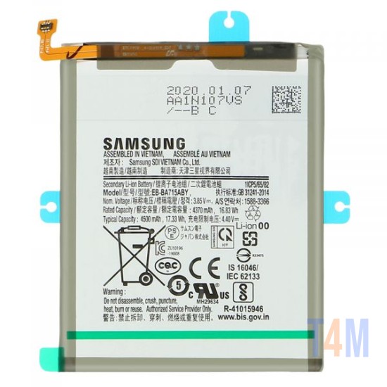 BATERIA SAMSUNG GALAXY A71/SM-A715 EB-BA715ABY 4500MAH